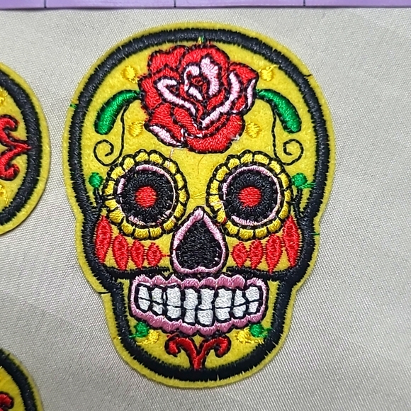 Rockabilly Sugar Skull Patches - Picture 3 of 3